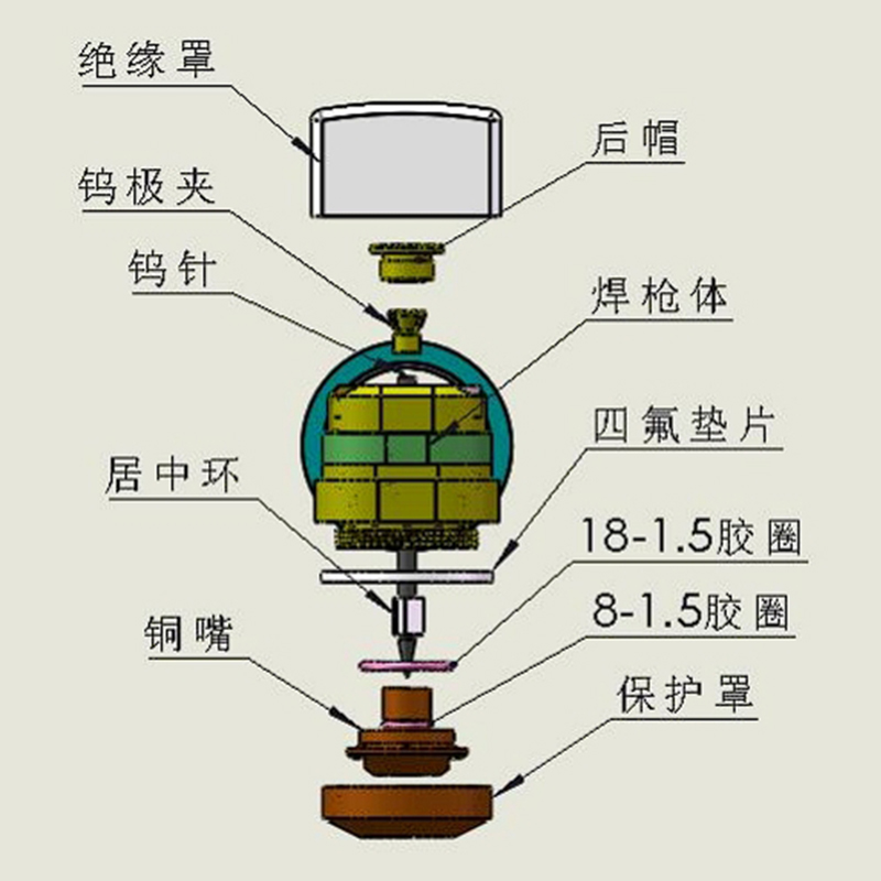 Плазменная горелка для сварки внутренних отверстий160A-3